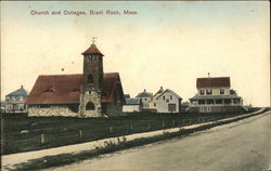 Church and Cottages Postcard