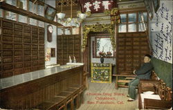 Chinese Drug Store, Chinatown San Francisco, CA Postcard Postcard