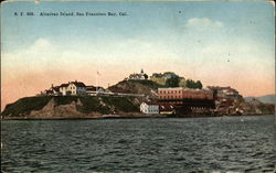 Water View at Alcatraz Island Postcard