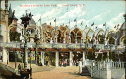 Spectator's Boxes in Luna Park Coney Island, NY Postcard Postcard