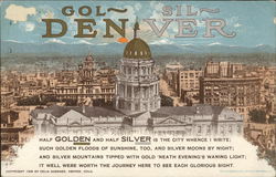 View of Denver Postcard