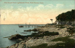 The Sound from Lighthouse Point New Haven, CT Postcard Postcard