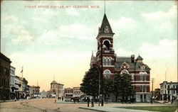 Court House Square Mount Clemens, MI Postcard Postcard