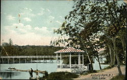 Deal Lake Asbury Park, NJ Postcard Postcard