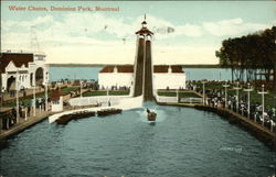 Water Chutes, Dominion Park Montreal, QC Canada Quebec Postcard Postcard