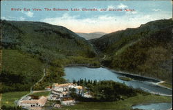 Bird's Eye View, the Balsams, Lake Glorietta and Dixville Notch Postcard