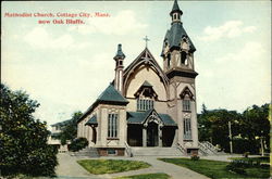 Methodist Church Oak Bluffs, MA Postcard Postcard