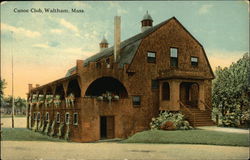 Canoe Club Waltham, MA Postcard Postcard