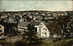 View of Woonsocket Rhode Island Postcard Postcard