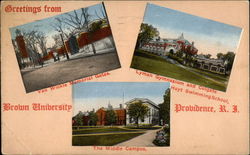 Greetings from Brown University Postcard