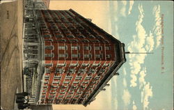 Street View of Narragansett Hotel Postcard