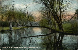 View on 10-Mile River, Hunts Mills Postcard