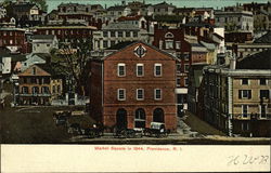 Market Square in 1844 Providence, RI Postcard Postcard