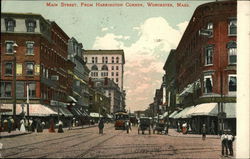 Main Street from Harrington Corner Postcard