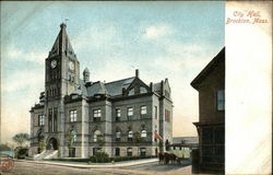 City Hall Brockton, MA Postcard Postcard