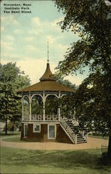 Institute Park - Band Stand Postcard