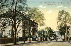 Public Library, Washington Street Postcard