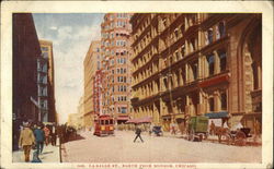 La Salle Street, North from Monroe Postcard