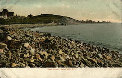 Shoreline and Water View at East Beach Postcard