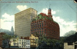 Bowling Green and Washington Building Postcard