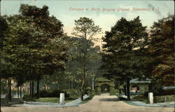 Entrance to North Burying Ground Postcard