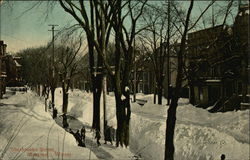 Sherbrooke Street in Winter Postcard