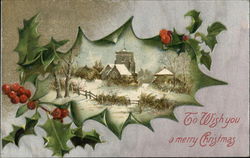 To Wish You a Merry Christmas Postcard