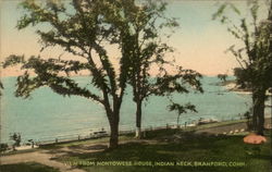 Water View from Monotwese House, Indian Neck Branford, CT Postcard Postcard