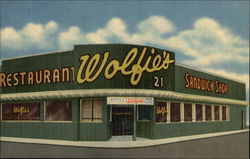 Wolfie's Restaurant & Sandwich Shops Miami Beach, FL Postcard Postcard