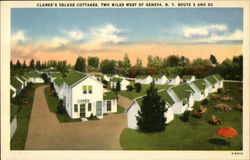 Clarke's Deluxe Cottages Postcard