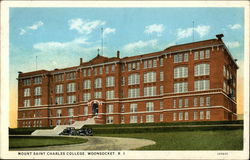 Mount Saint Charles College Woonsocket, RI Postcard Postcard