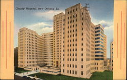 Artist Rendering of Charity Hospital Postcard