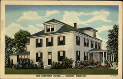 The Sherman House Gideon, MO Postcard Postcard