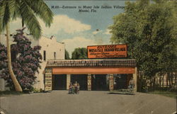 Musa Isle Indian Village - Entrance Miami, FL Postcard Postcard