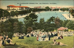 Fleishhacker Swimming Pool Postcard