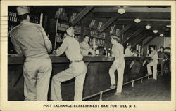 Post Exchange Refreshment Bar Postcard