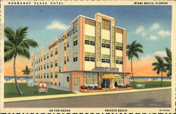 Normandy Plaza Hotel Miami Beach, FL Postcard Postcard