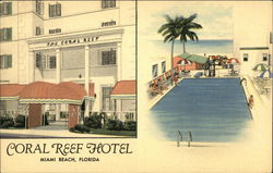 Coral Reef Hotel Miami Beach, FL Postcard Postcard