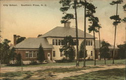 City School and Grounds Postcard