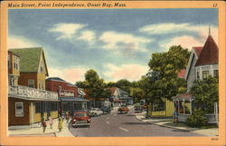 Main Street, Point Independence, Onset Bay Postcard