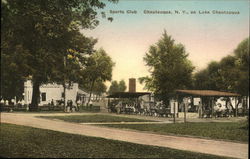 Sports Club on Lake Chautauqua New York Postcard Postcard