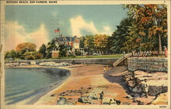 Bathing Beach Postcard