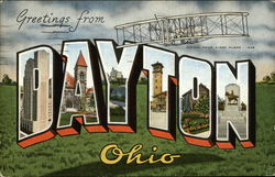 Greetings from Dayton Postcard