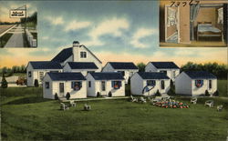 Colonial Motor Court Postcard