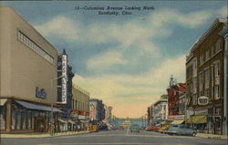 Columbus Avenue Looking North Postcard