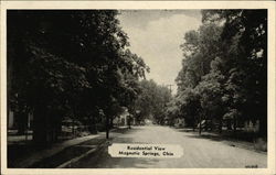 Residential View Magnetic Springs, OH Postcard Postcard