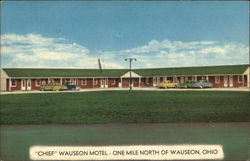 Chief Wauseon Motel Ohio Postcard Postcard