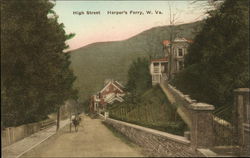 High Street Harpers Ferry, WV Postcard Postcard