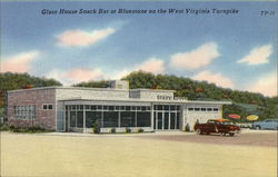 Glass House snack bar on the West Virginia turnpike Postcard