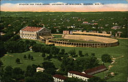 Stadium and field house, University of Wisconsin, Madison, Wis Postcard Postcard